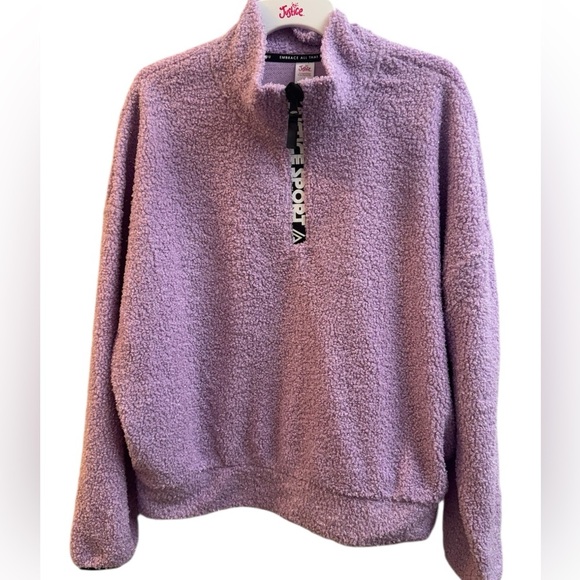 Justice Other - Justice Lilac Fleece Quarter-Zip Top